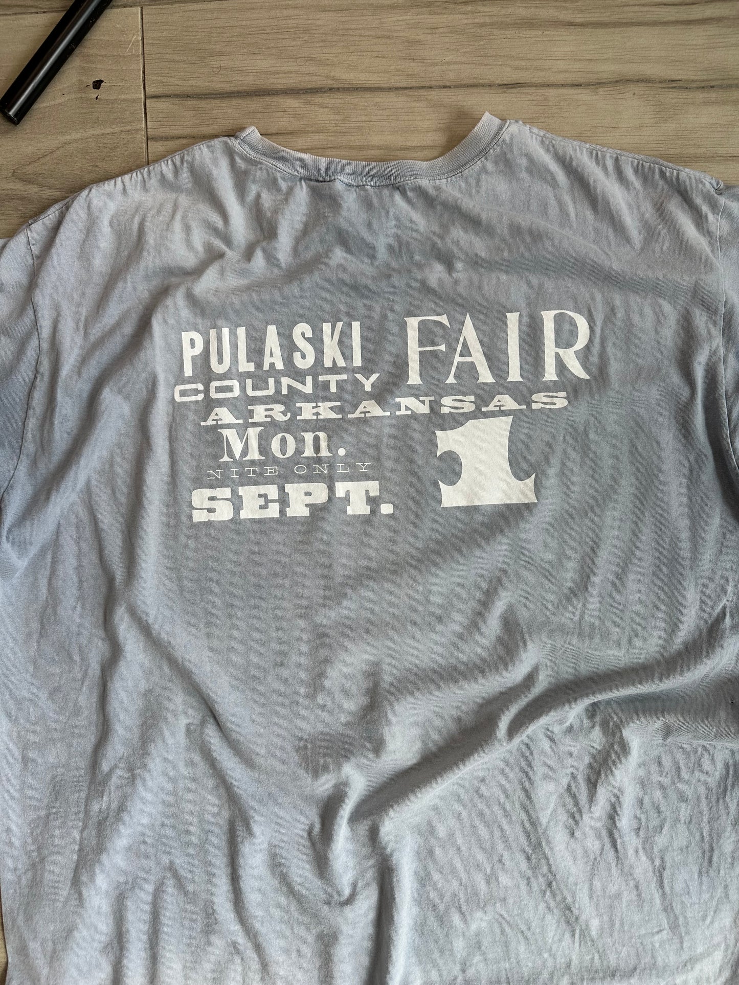 058- Super Faded Blue Tee- DOUBLE XL