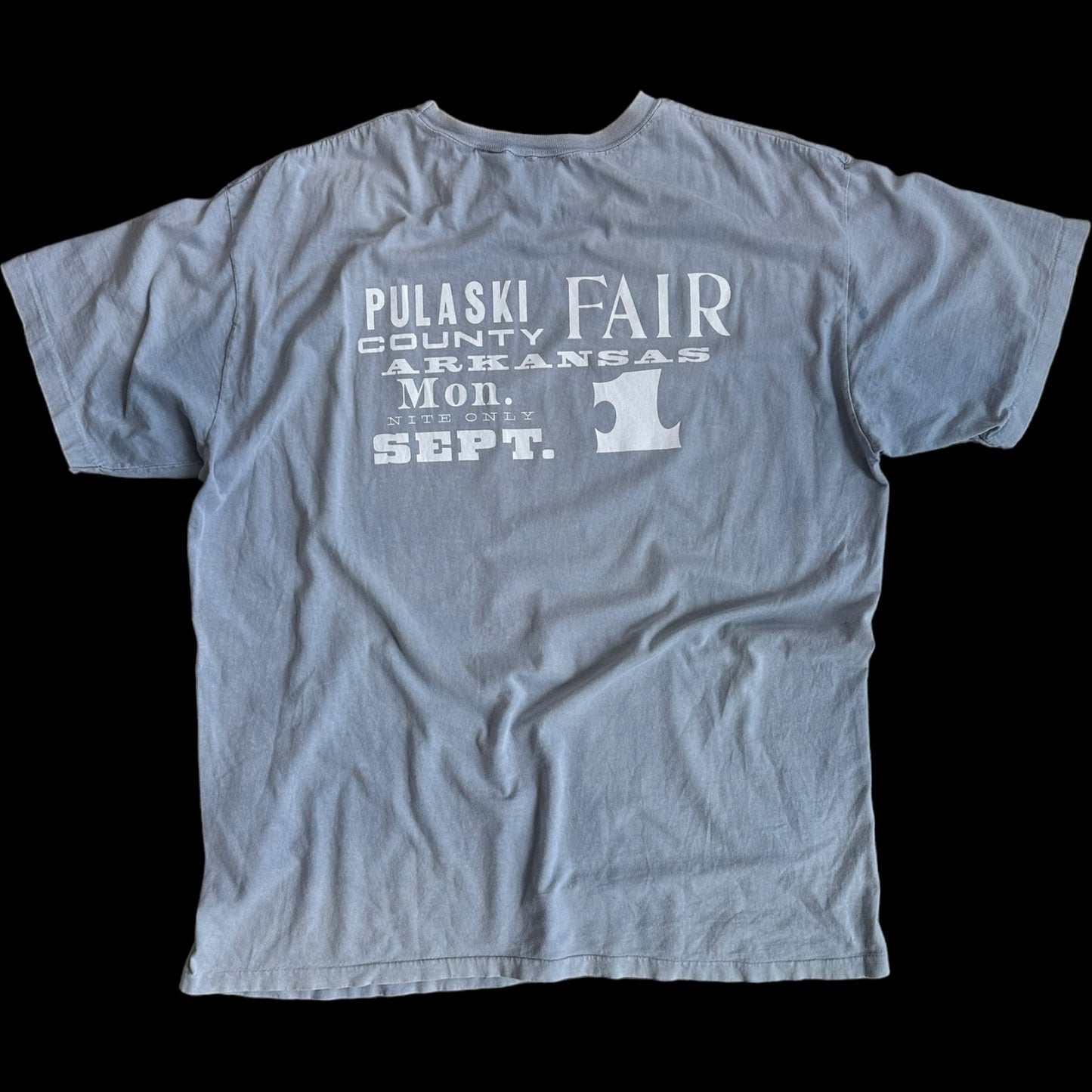 058- Super Faded Blue Tee- DOUBLE XL