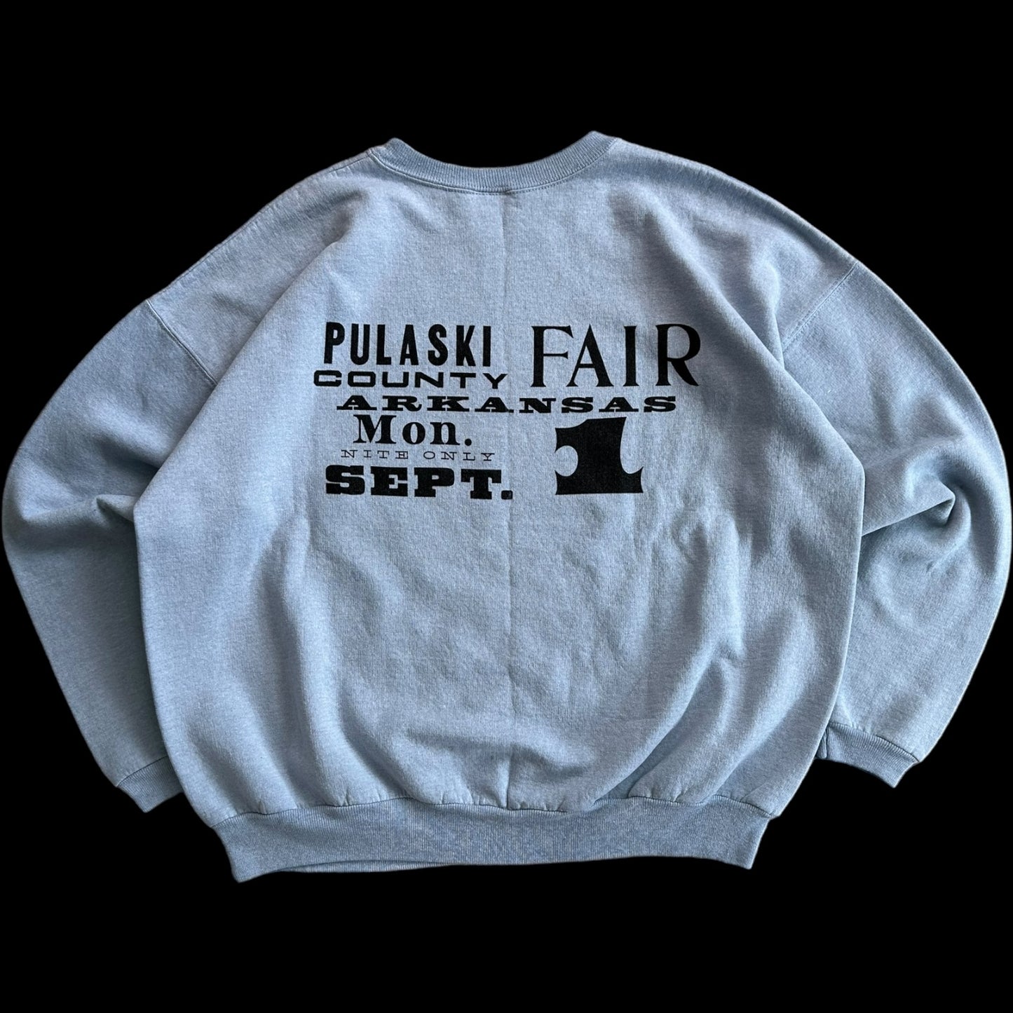 079- Light Blue Crewneck- BOXY LARGE