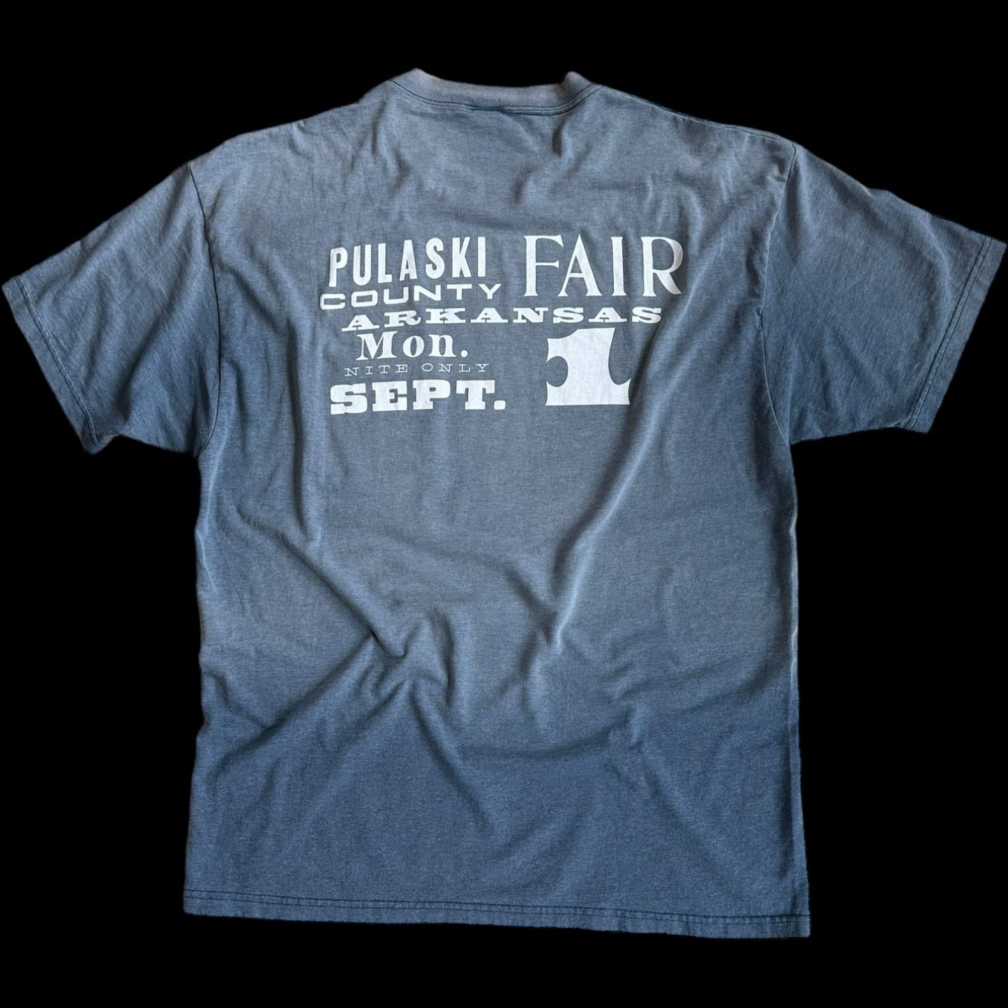 057- Super Faded Blue "Anti-Pocket" Tee- EXTRA LARGE