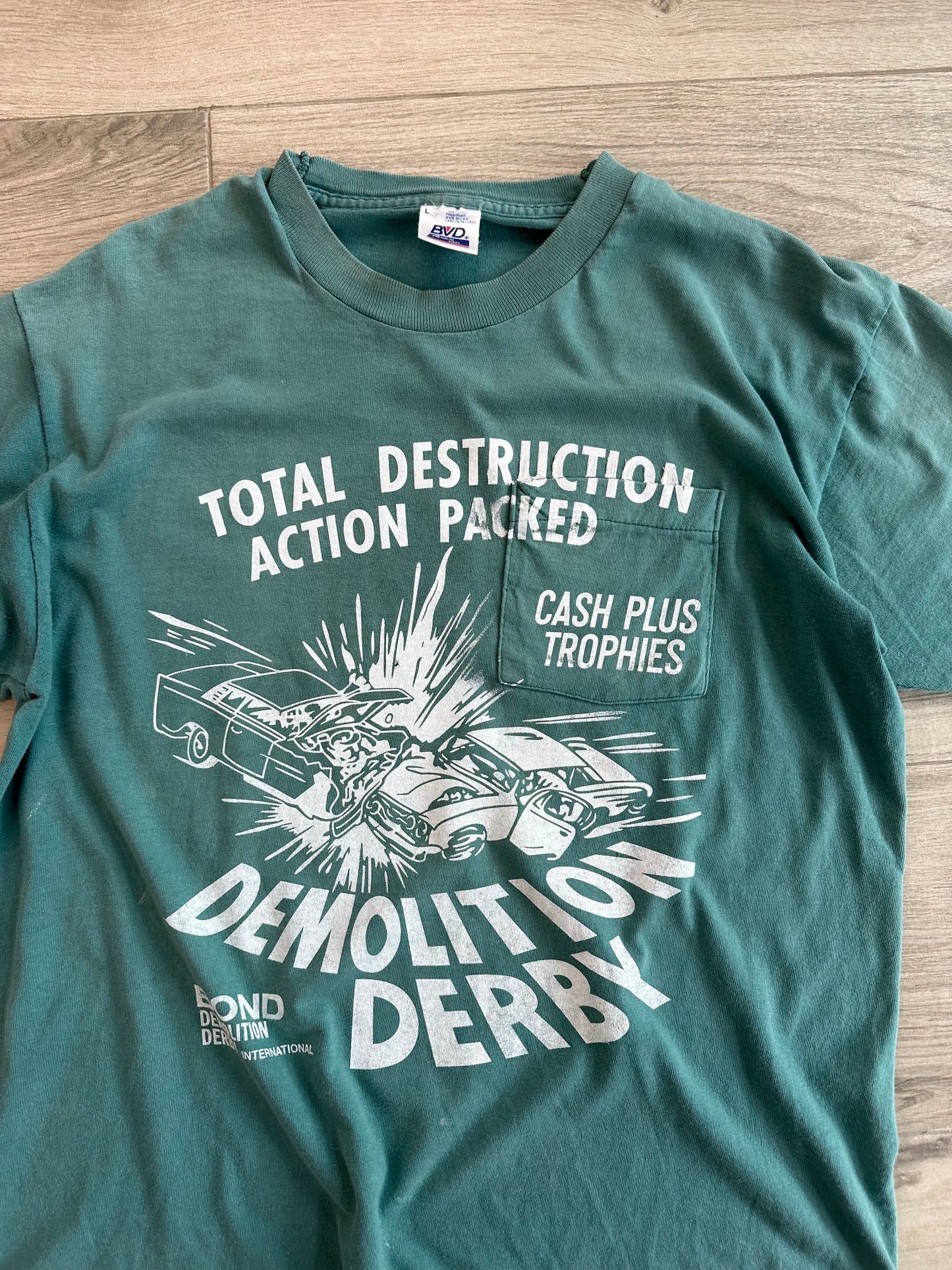 068- Teal "Anti-Pocket" Tee- LARGE