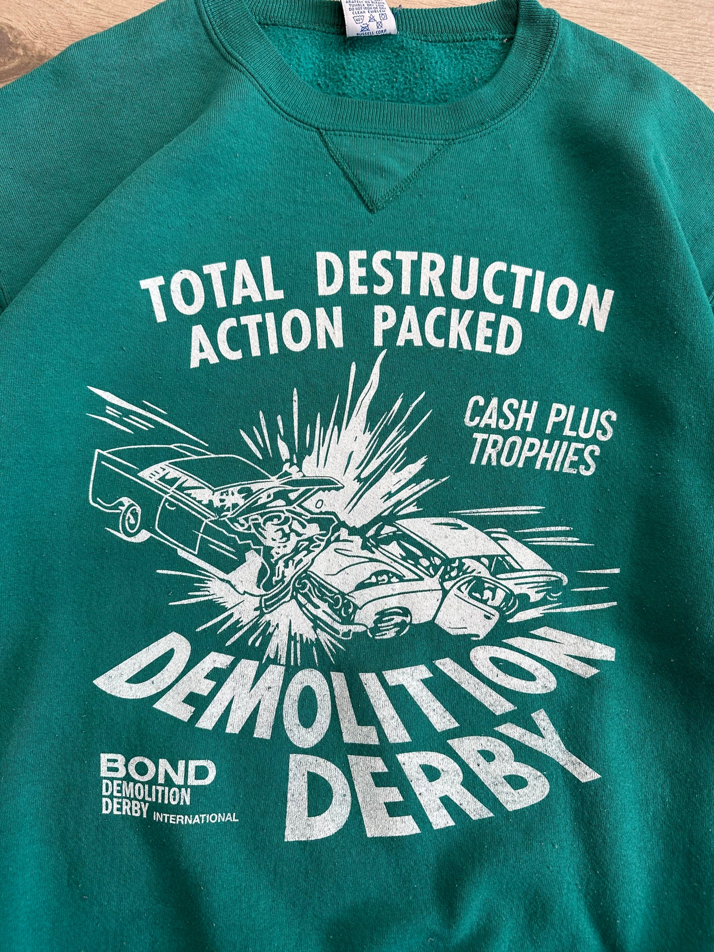 077- Teal Russell Crewneck- LARGE