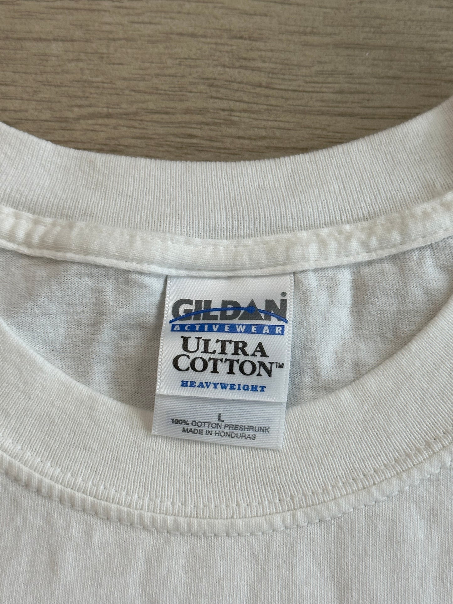 064- White Tee- LARGE
