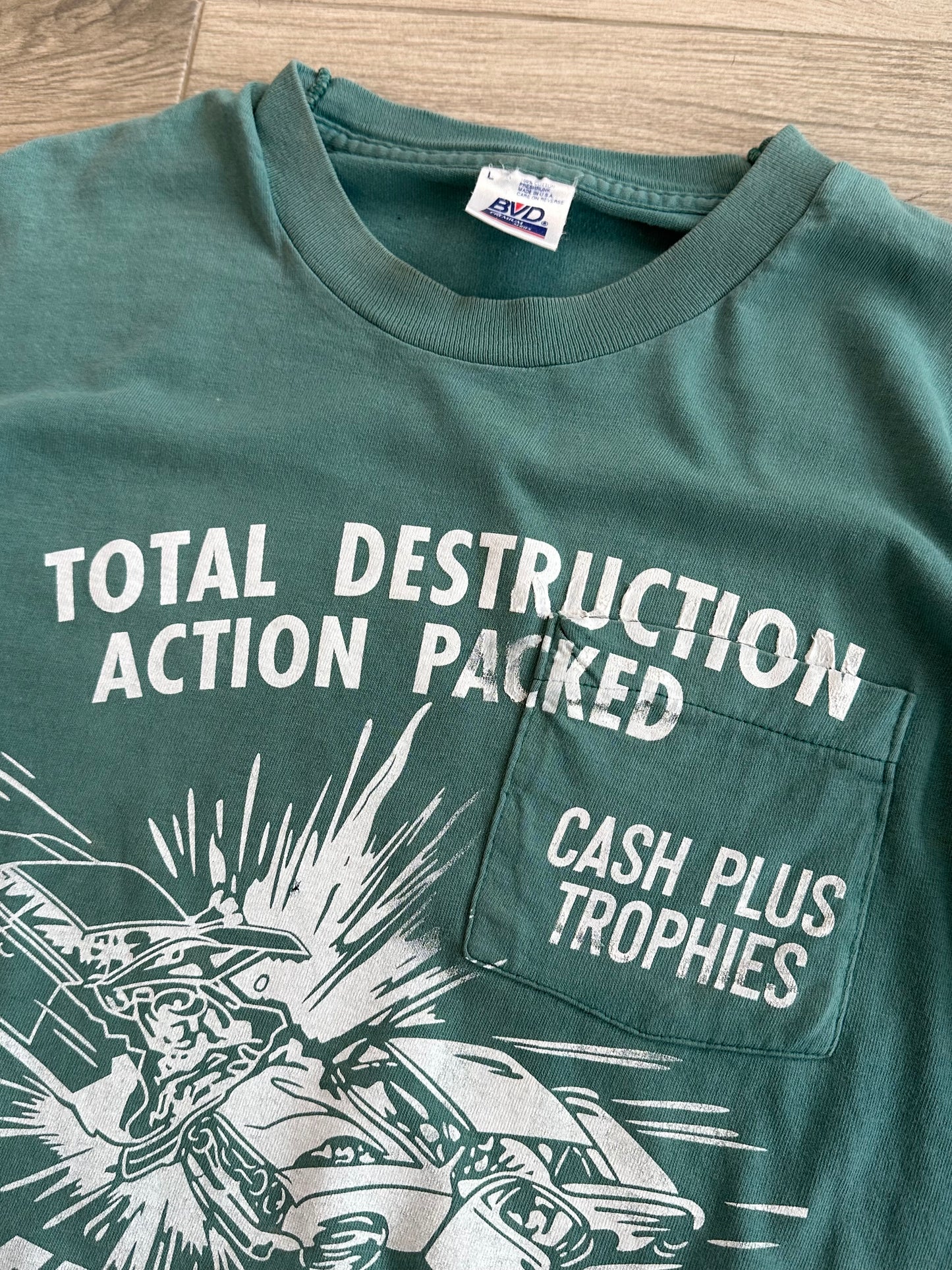 068- Teal "Anti-Pocket" Tee- LARGE