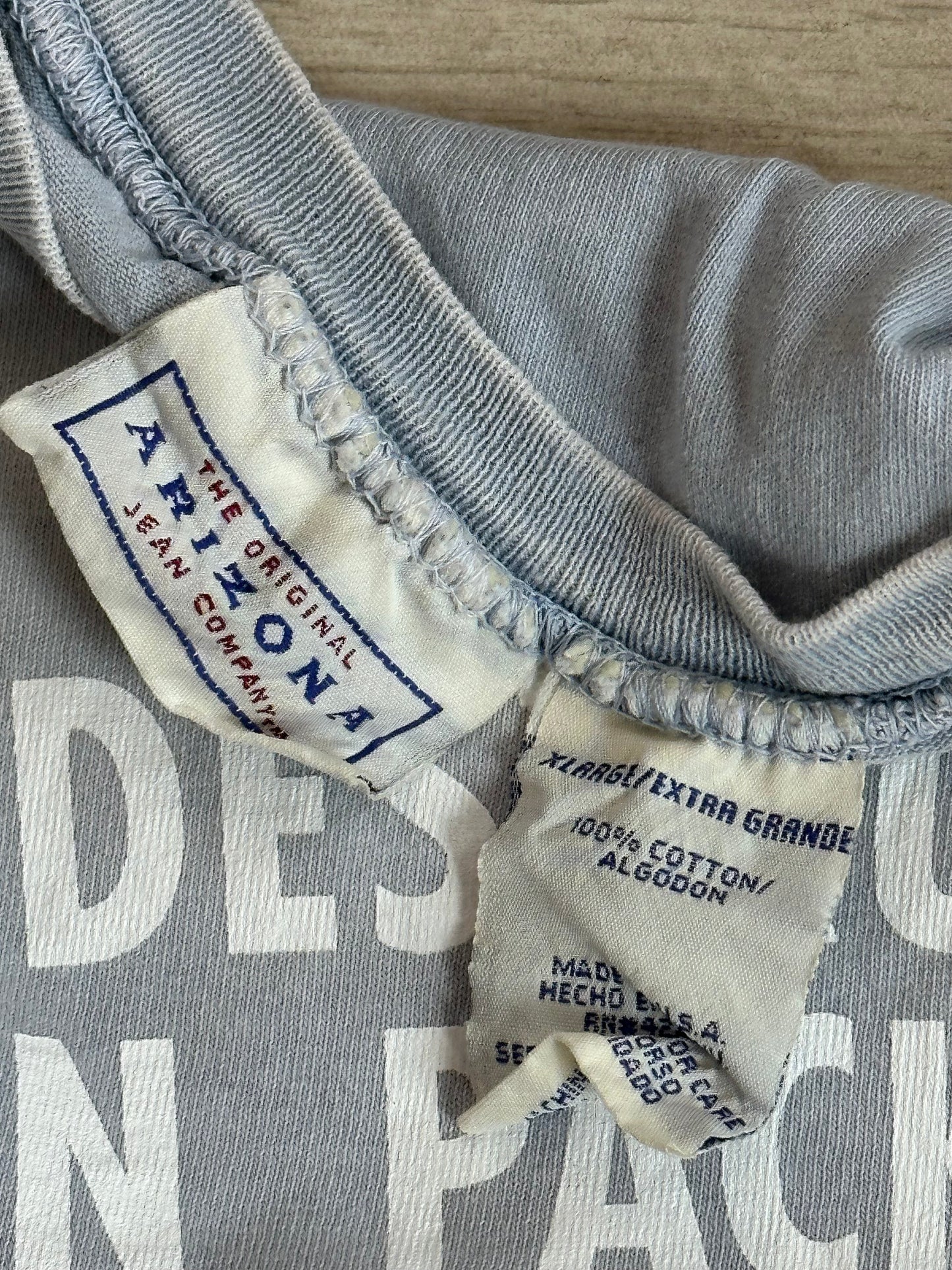 058- Super Faded Blue Tee- DOUBLE XL