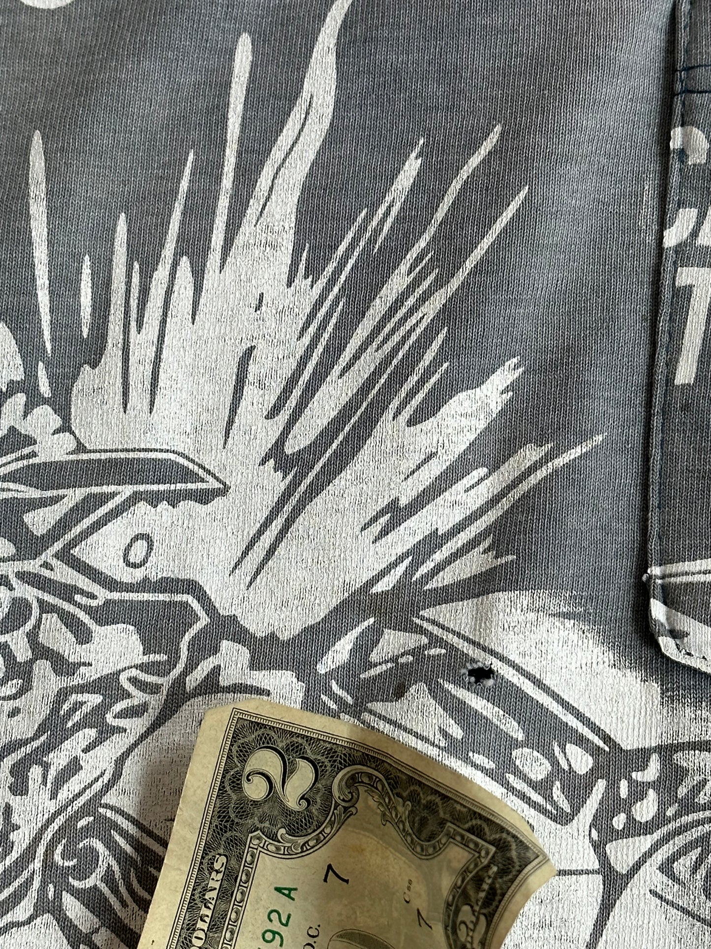 057- Super Faded Blue "Anti-Pocket" Tee- EXTRA LARGE