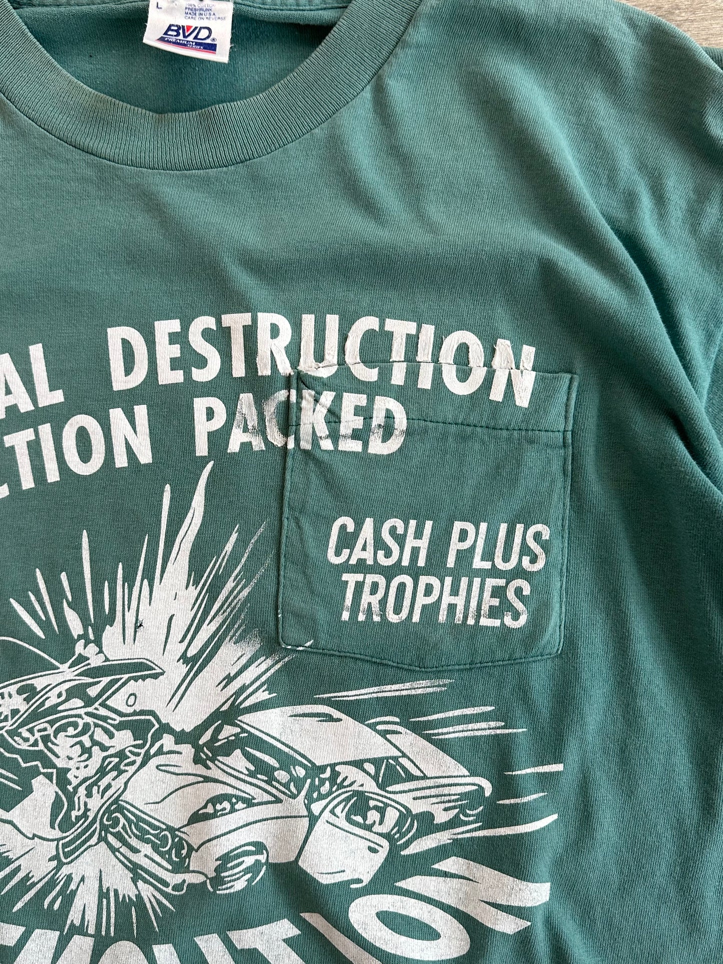 068- Teal "Anti-Pocket" Tee- LARGE