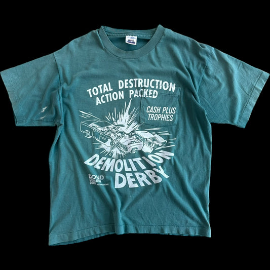 068- Teal "Anti-Pocket" Tee- LARGE