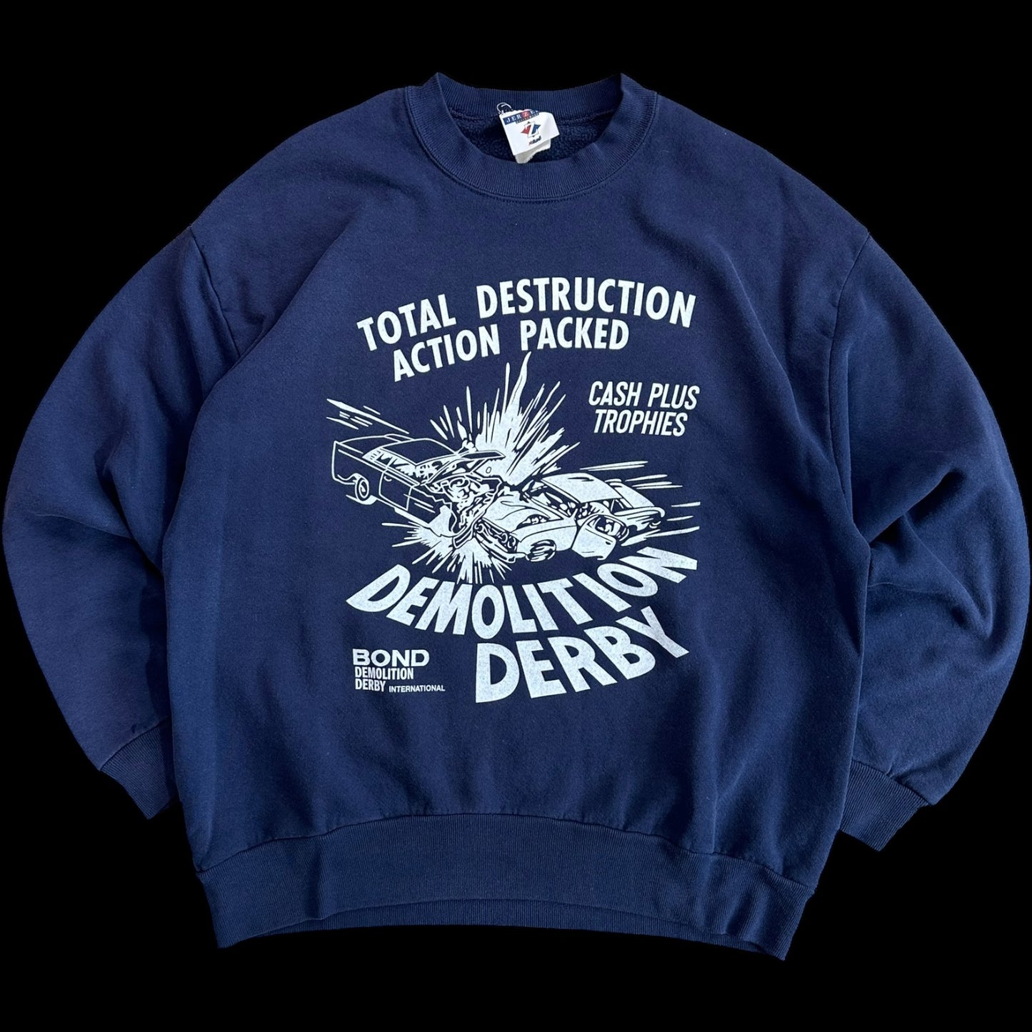 074- Navy Crewneck- EXTRA LARGE