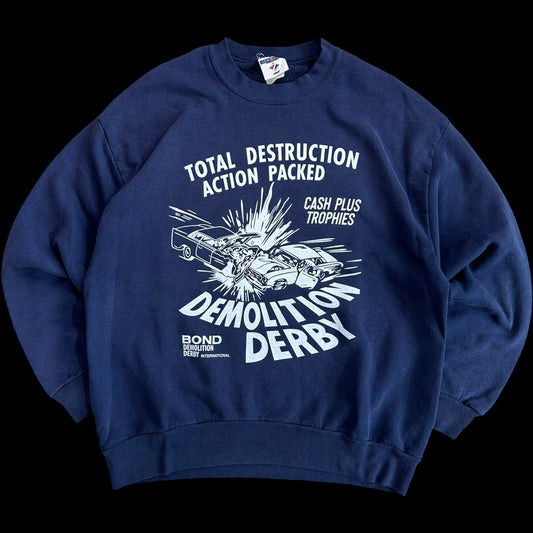 074- Navy Crewneck- EXTRA LARGE